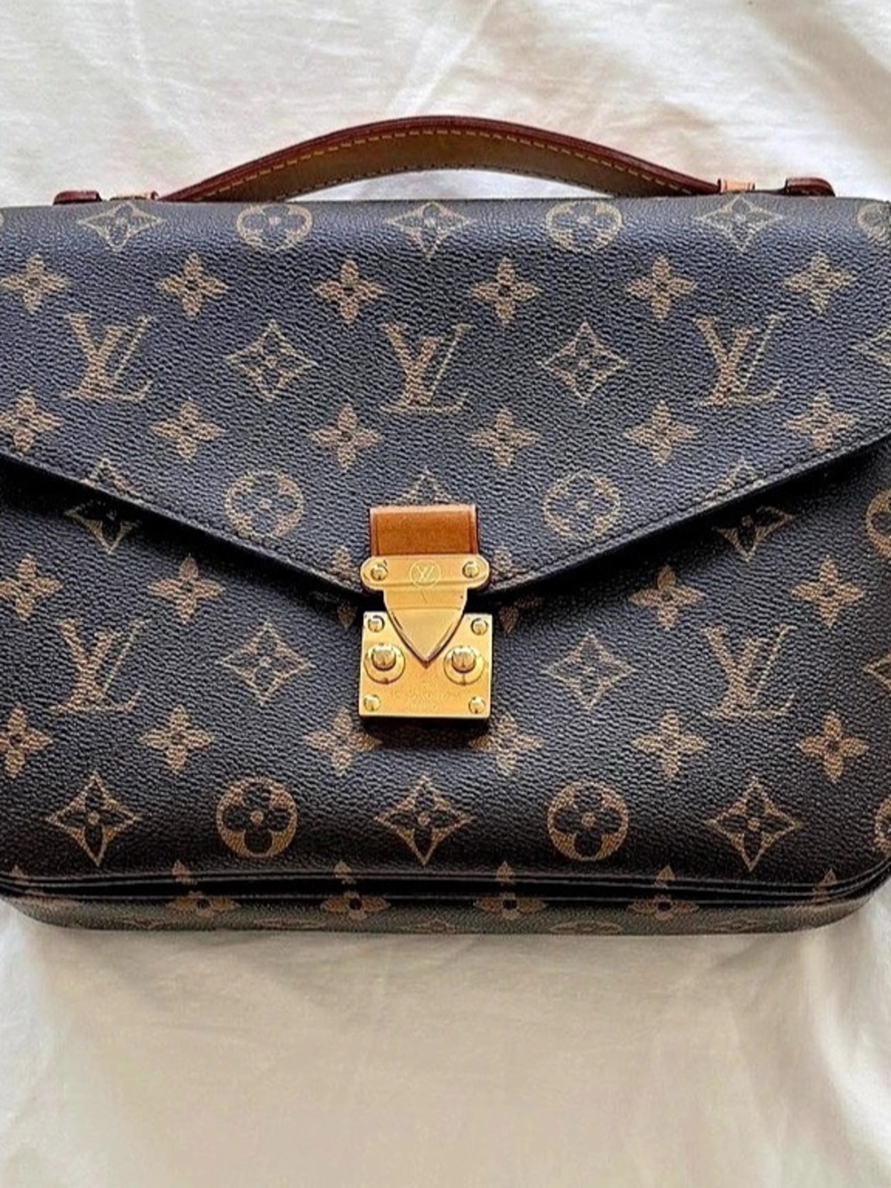 Louis Vuitton Metis Pochette Monogram Leather Shoulder Bag Satchel Purse Handbag